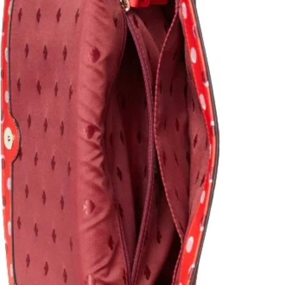 NWT KATE SPADE NEW YORK COVE STREET FIESTA DOT DODY (DIGITAL RED)